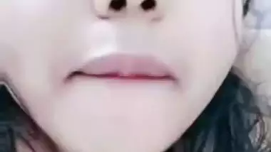 Fingering with horny expression by Bengali girlfriend