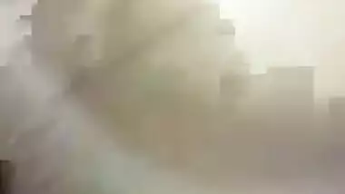 Masturbation with paint brush and dildo