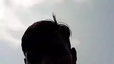 Dehati Lovers enjoying outdoor bathing on selfie cam