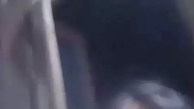 Cute smiling face girl naked on video call to lover