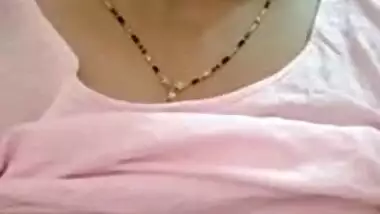 Desi diva flashes XXX titties to online client tipping her for striptease