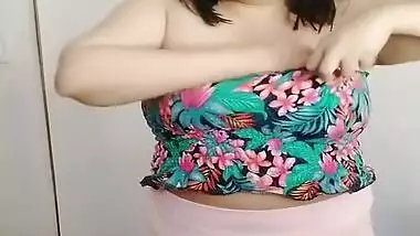 Try On Tops / No Panties Under Skirt