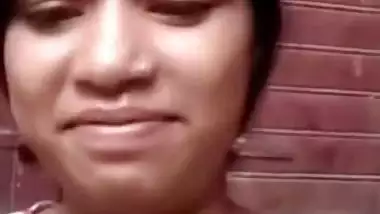 XXX girl does what Desi friend says and exposes her boobs on camera