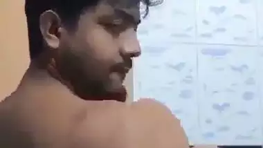 Pervert enjoys bathroom sex with his big boob GF