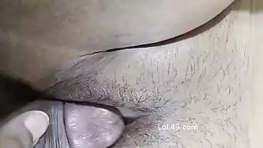 Masked Indian slut blindfold blowjob and hot sex