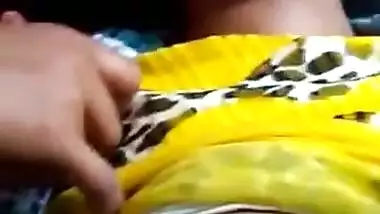 desi girl pushpa showing her melons to lover