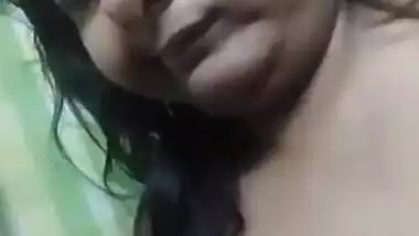 Busty Bangla wife boob show MMS movie